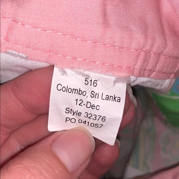 Lilly Pulitzer Chin Chin Callahan Flat Front Shorts Golf Pink Green Elephants 2 - Picture 8 of 9